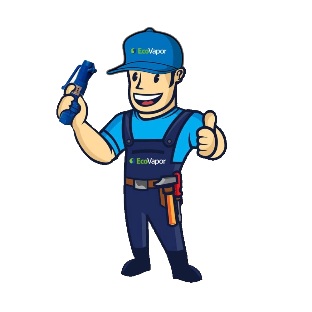 Funcionário ajustando um dispositivo de vapor